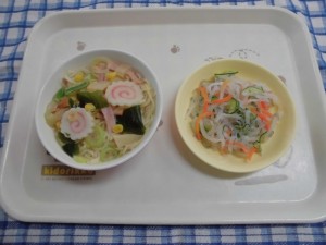 しょうゆラーメン・大根の甘酢あえ